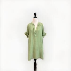 9 Seed Loose Dress Women’s 1 Small Organic Cotton Gauze Short Comfy Boho Nap USA